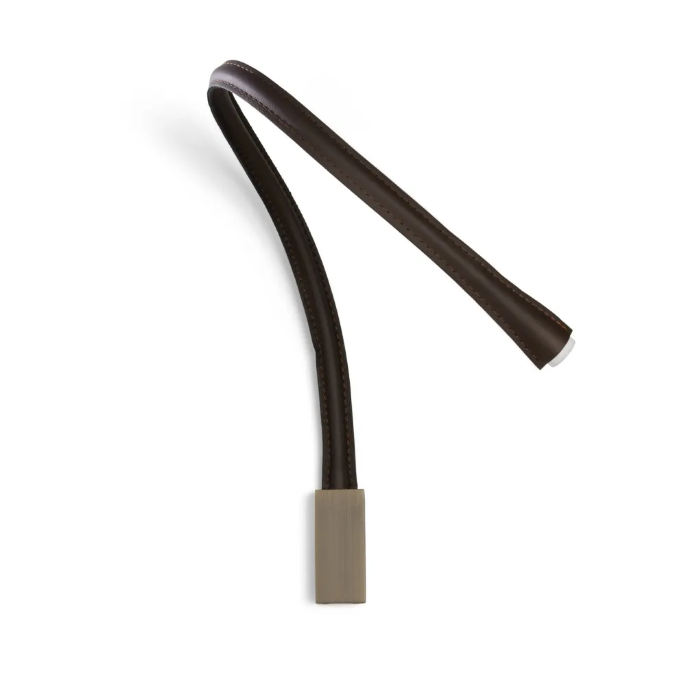 Contardi Liseuses|Appliques>Flexiled 90cm Cuir base Bronze sans interrupteur Appliques LED