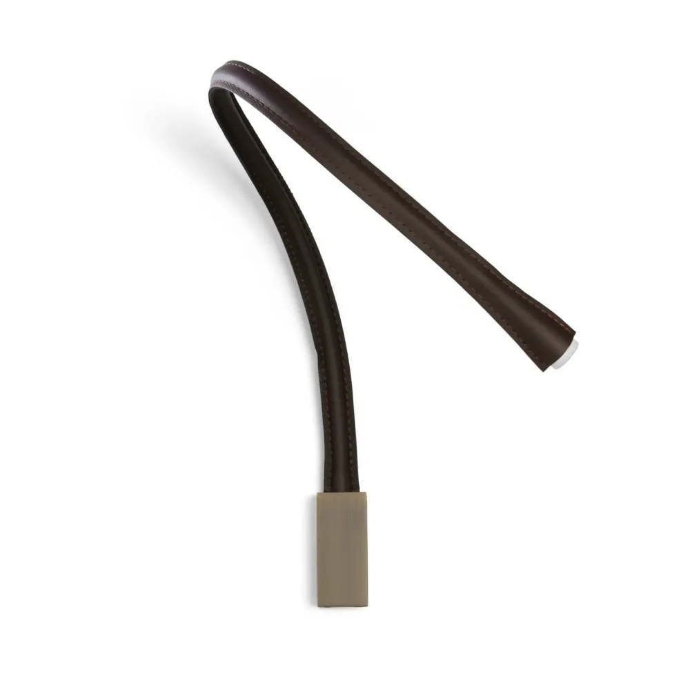 Contardi Liseuses|Appliques>Flexiled 90cm Cuir base Bronze sans interrupteur Appliques LED