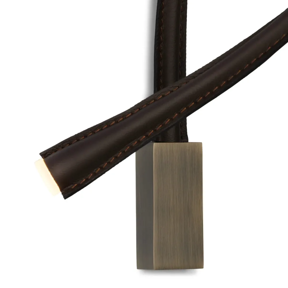 Contardi Liseuses|Appliques>Flexiled 90cm Cuir base Bronze sans interrupteur Appliques LED