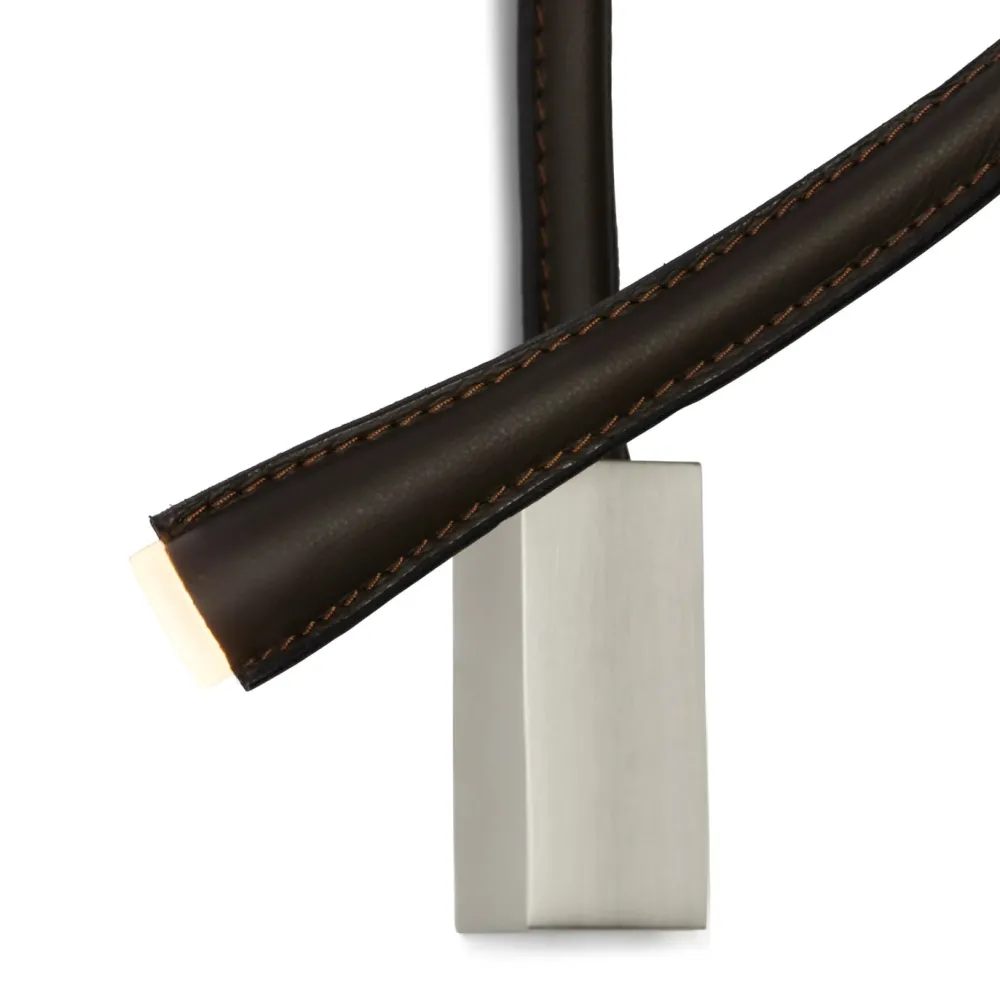 Contardi Liseuses|Appliques>Flexiled 90cm Cuir base Nickel sans interrupteur Appliques LED