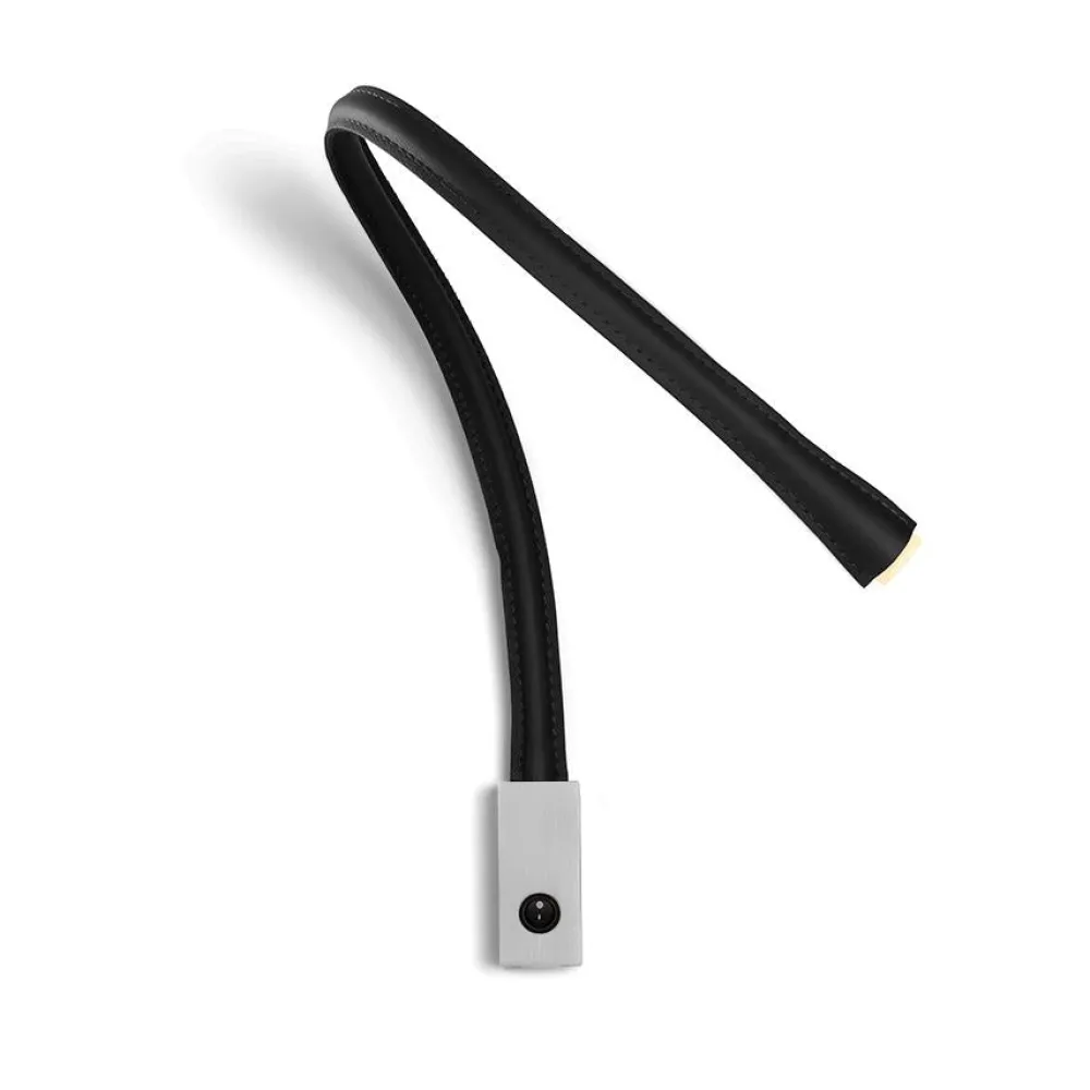 Contardi Liseuses|Appliques>Flexiled 90cm Cuir base Nickel avec interrupteur Appliques LED