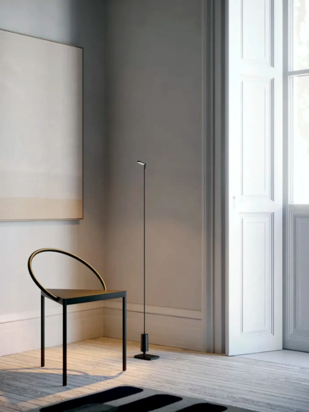 Luceplan Lampes Nomades|Lampes À Poser>Flia Portable Outdoor H.120cm Liseuses LED Noir mat