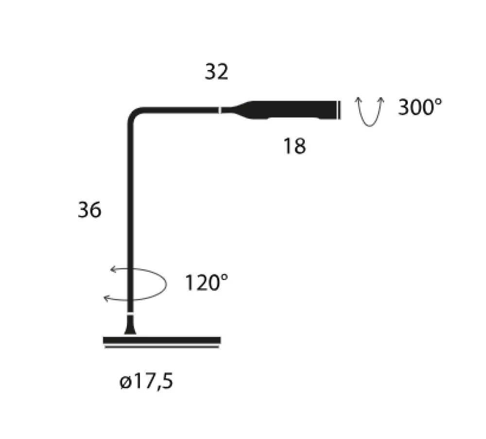 Lumina Liseuses|Liseuses>Flo Bedside Lampes de chevet LED 3000K