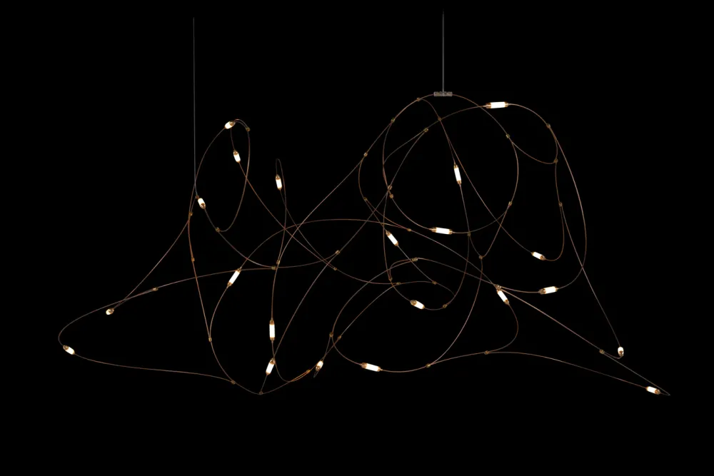 Moooi Suspensions>Flock of Light 21 Suspensions Bronze