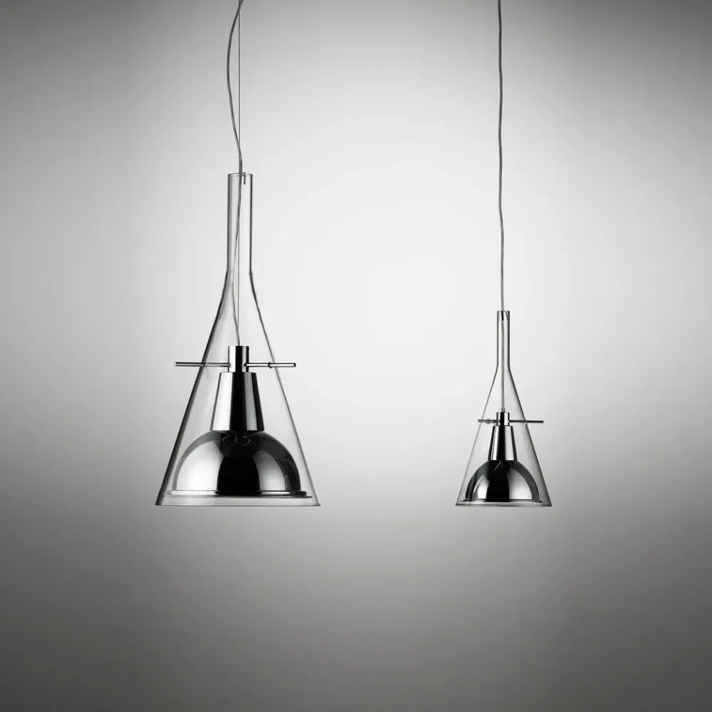 Fontana Arte Suspensions>Flute XXL Suspensions Chrome