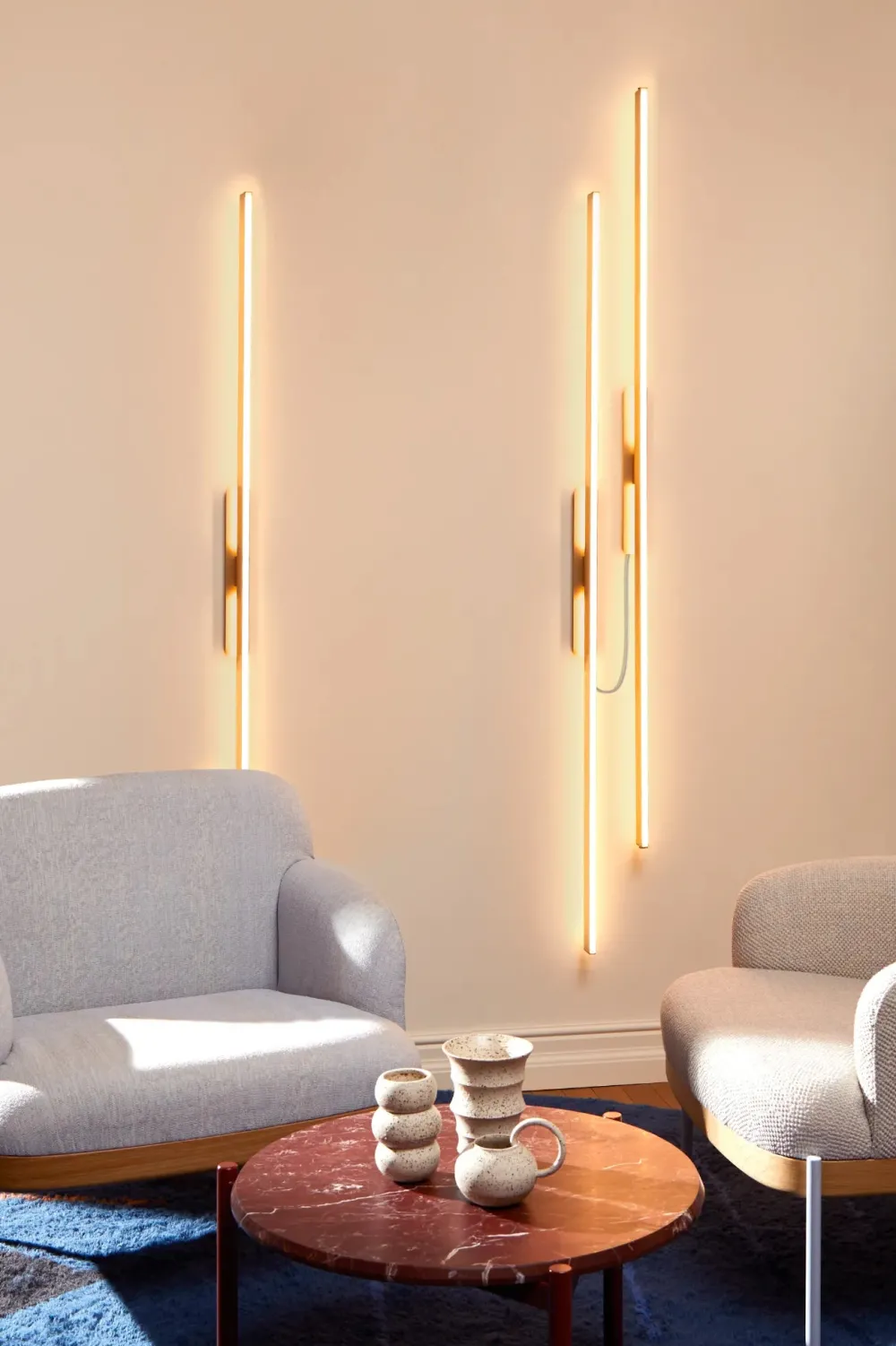 Contardi Appliques>Fly Picture Appliques LED Nickel doré satiné