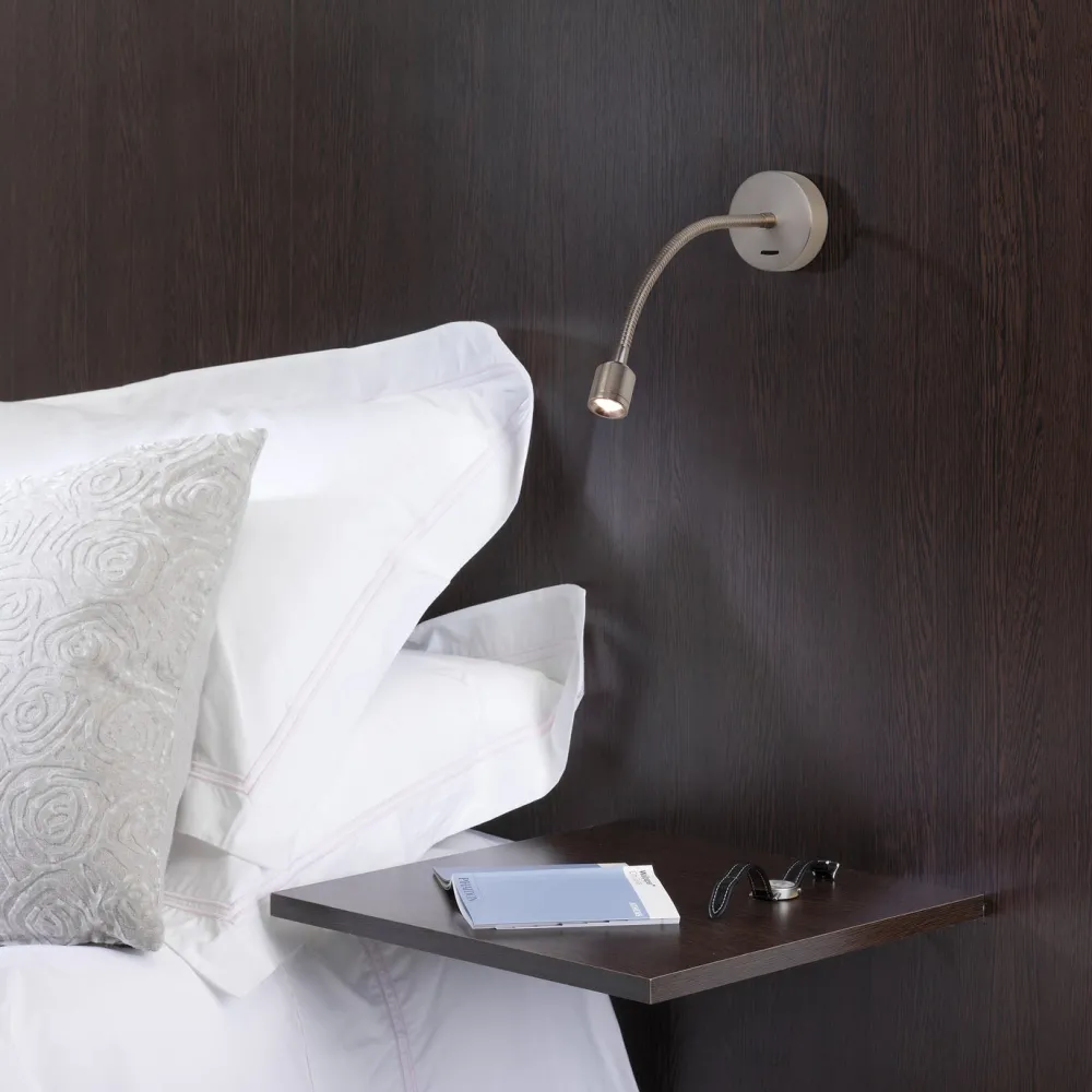 Astro Lighting Liseuses|Appliques>Fosso Appliques LED avec interrupteur Argent