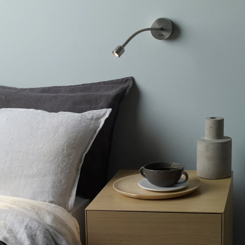 Astro Lighting Liseuses|Appliques>Fosso Appliques LED avec interrupteur Argent