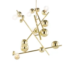 Brand Van Egmond Lustres|Suspensions>Galaxy Lustres Rond Ø90cm Laiton