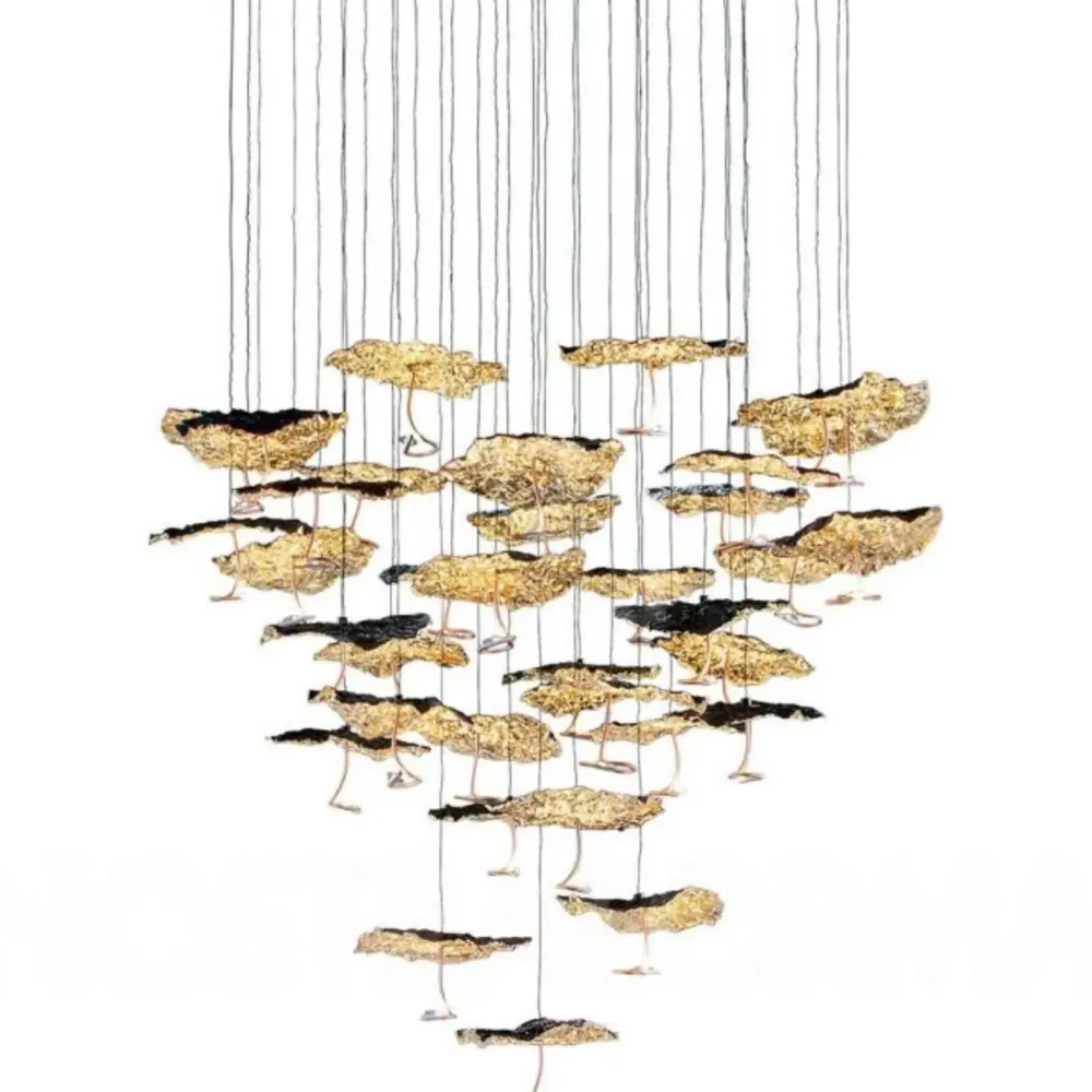 Catellani u0026 Smith Suspensions>Gold Moon Chandelier Suspensions Doré