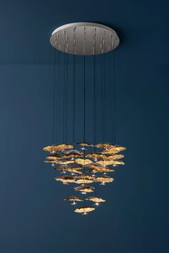 Catellani u0026 Smith Suspensions>Gold Moon Chandelier Suspensions Doré