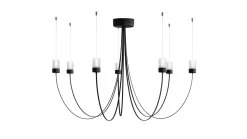 Moooi Lustres|Suspensions>Gravity Chandelier 7 Lustres LED Noir