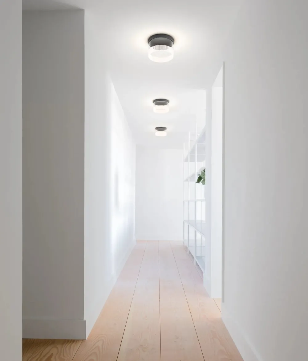 Vibia Plafonniers>Guise Plafonniers en verre LED Transparent Ø25cm