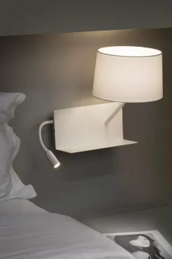 Faro Appliques>Handy USB A avec lecteur LED Droite Appliques Blanc