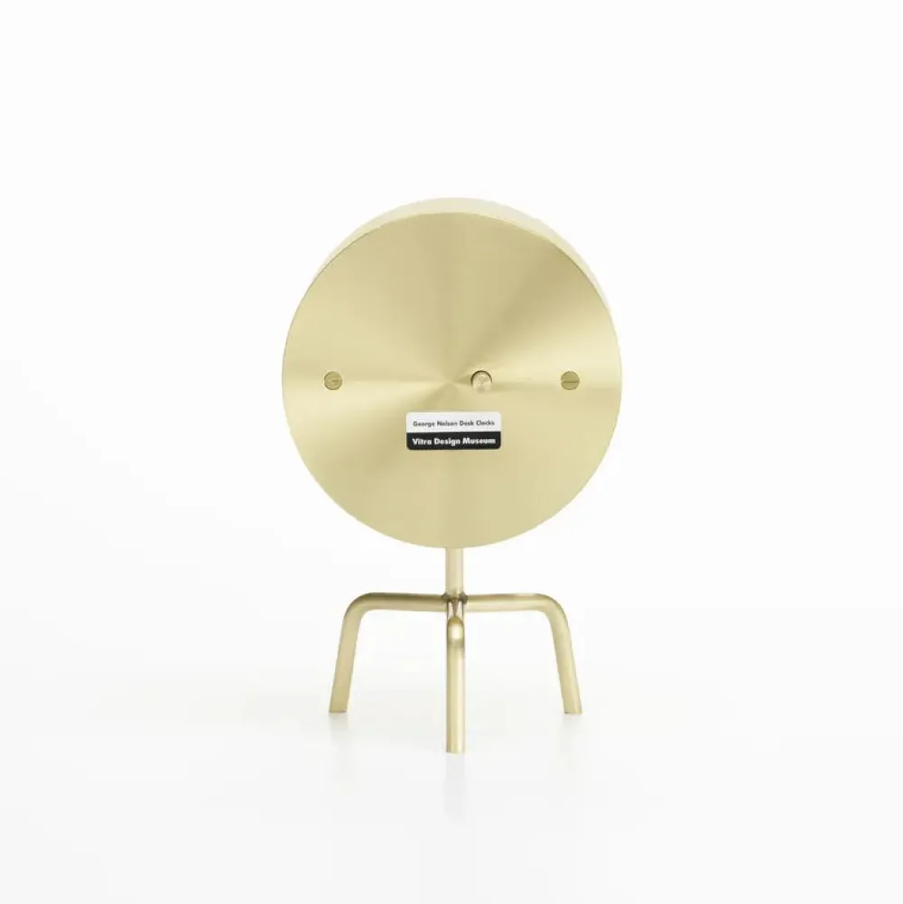 Vitra Horloges>Horloge Tripod Doré