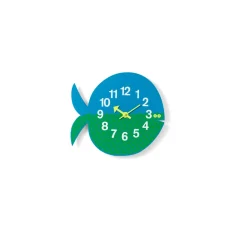 Vitra Enfant|Horloges>Horloge Zoo Timers Fernando Le Poisson Bleu Vert