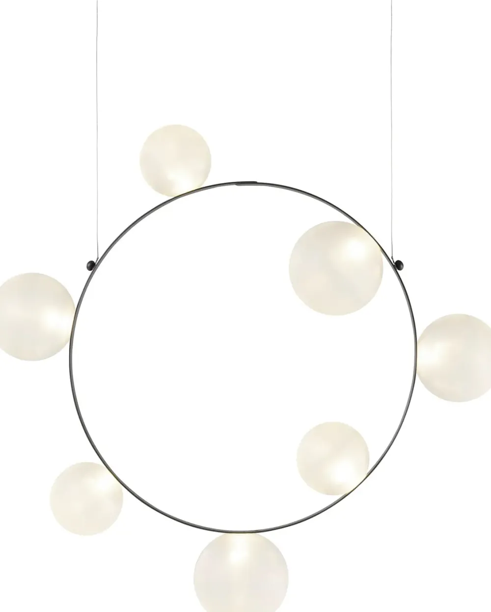 Moooi Suspensions>Hubble Bubble 7 Frosted Suspensions Blanc