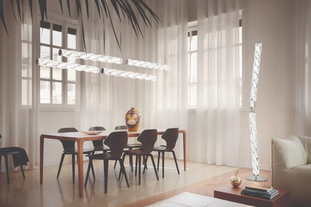 Slamp Lampadaires>Hugo F Lampadaires LED Transparent