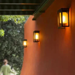 Roger Pradier Appliques>Hugy N°1 Verre Dépoli Appliques Outdoor