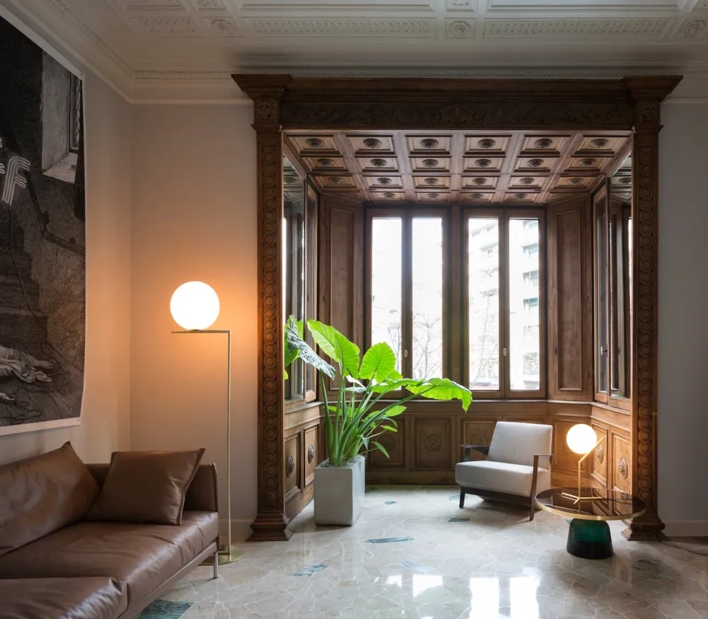 Flos Lampadaires>IC F1 Lampadaires Liseuses Doré