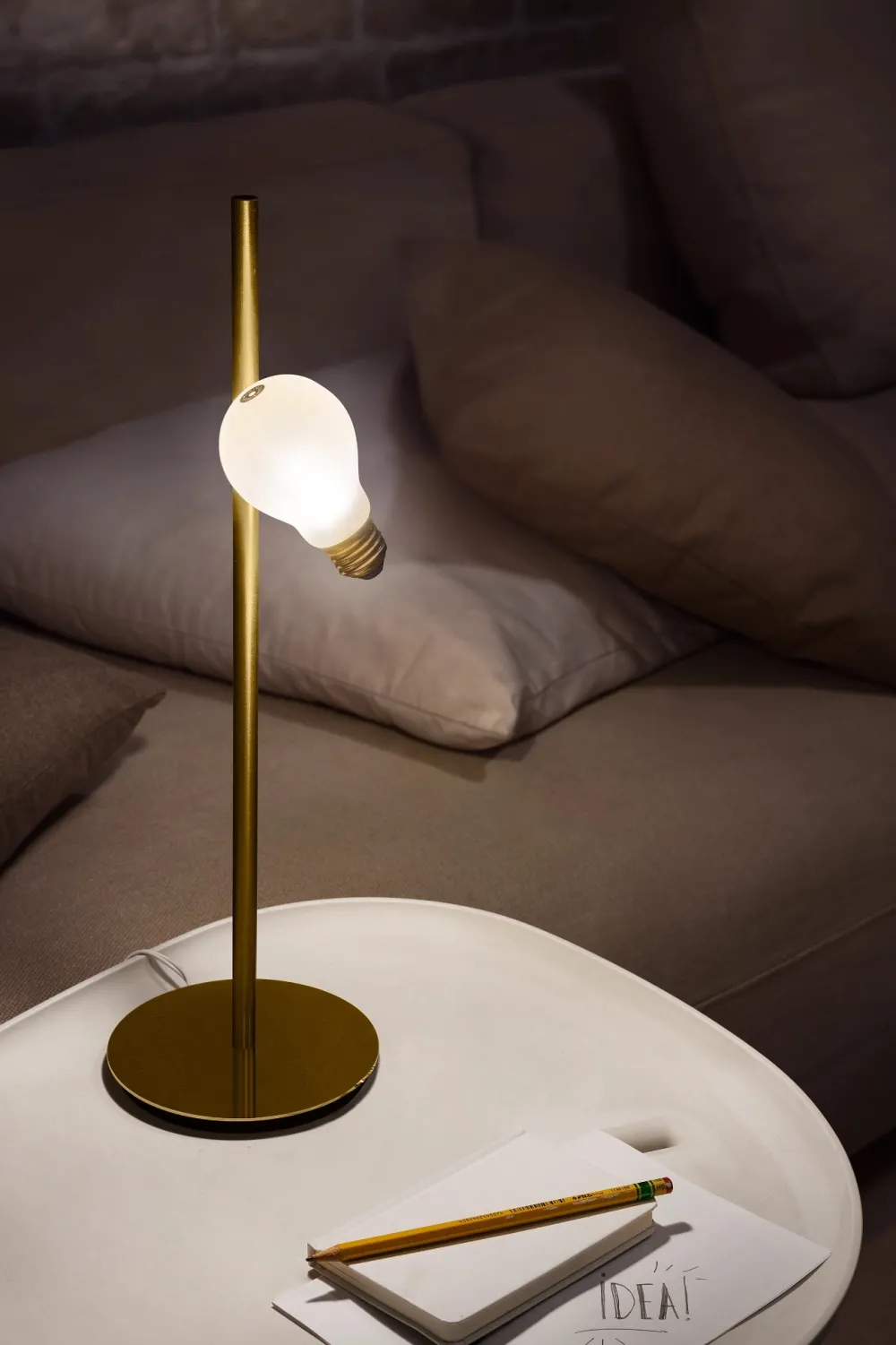 Slamp Lampes À Poser|Lampes À Poser>Idea T Lampes à poser Laiton