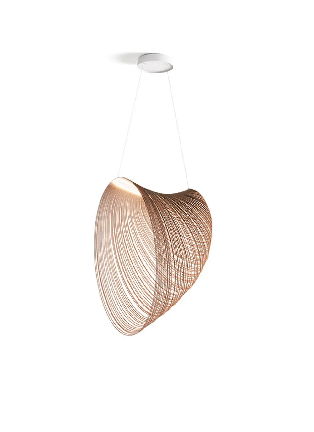 Luceplan Suspensions>Illan Suspensions LED Bois clair Ø100cm