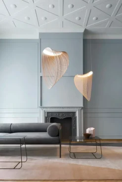 Luceplan Suspensions>Illan Suspensions LED Bois clair Ø60cm