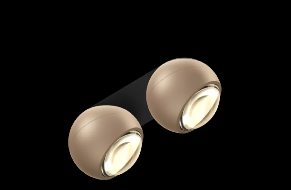 Occhio Spots|Plafonniers>IO Giro Doppio base noire Plafonniers LED