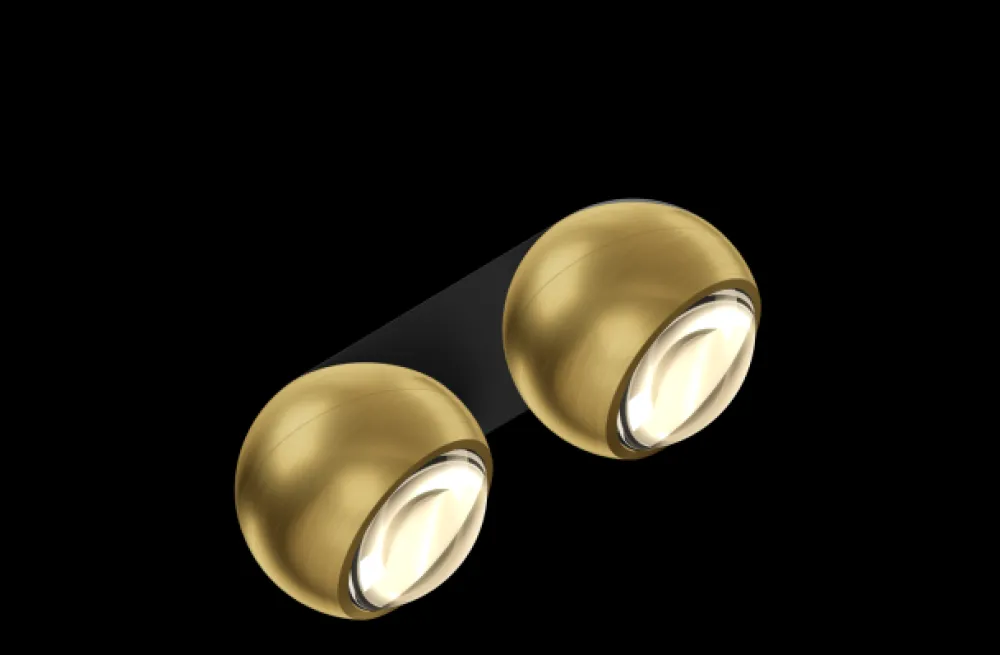 Occhio Spots|Plafonniers>IO Giro Doppio base noire Plafonniers LED