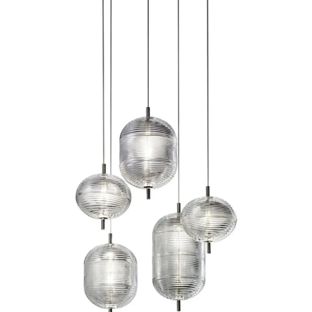 Lodes Suspensions|Suspensions>Jefferson Medium Suspensions LED Noir chromé