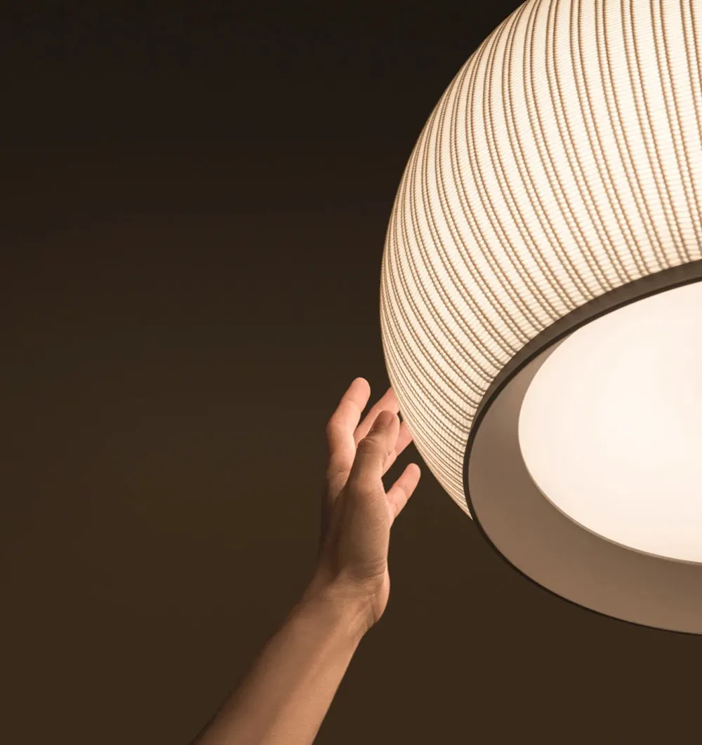Vibia Suspensions>Knit 7450 Suspensions LED Beige