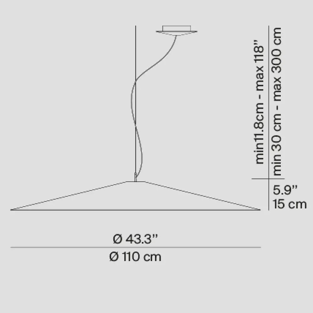 Luceplan Suspensions>Koinè Ø. 110cm Suspensions LED