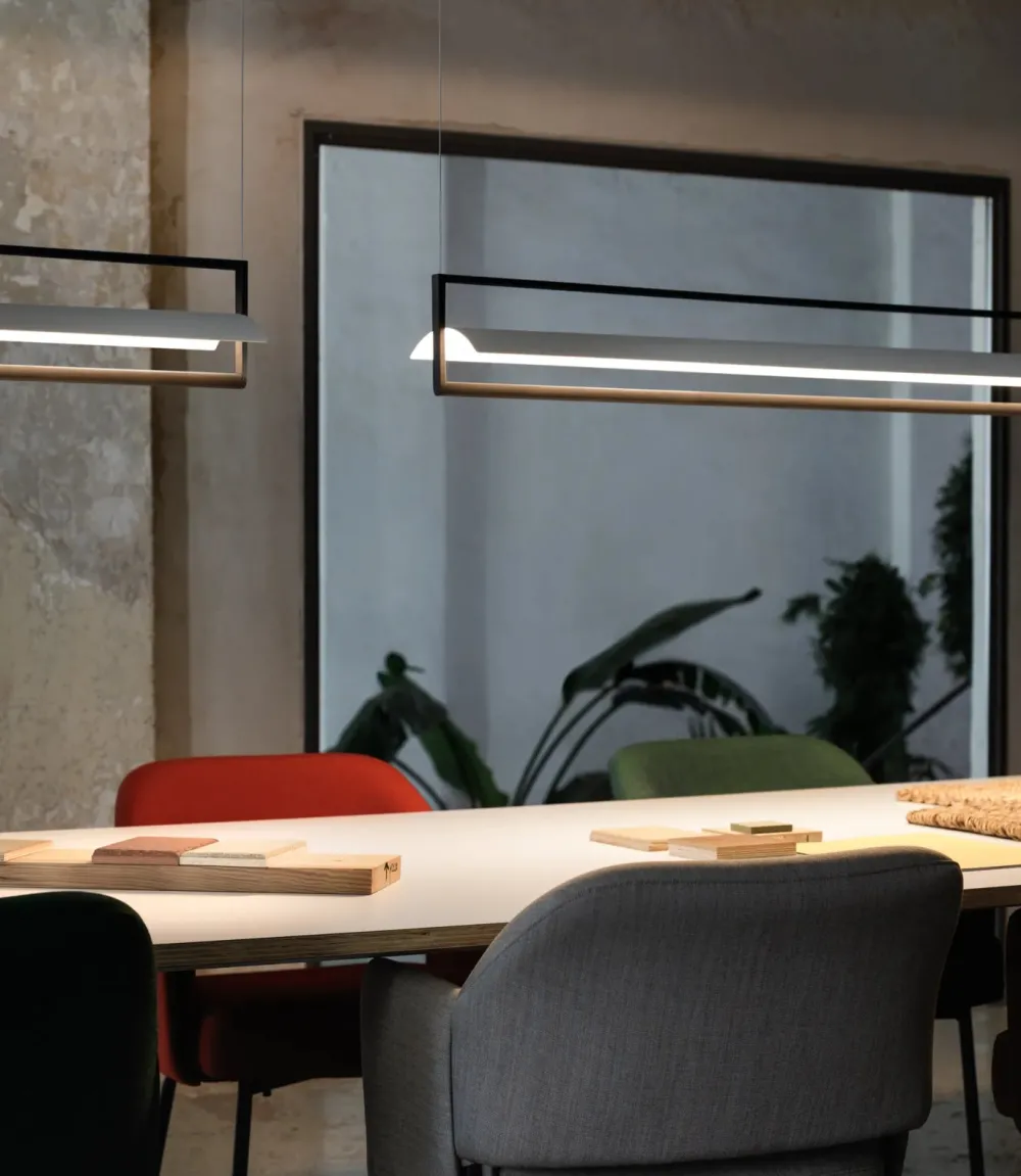Vibia Suspensions>Kontur convexe 122cm - Suspensions LED