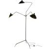 Serge Mouille Lampadaires>Lampadaire 3 bras Noir