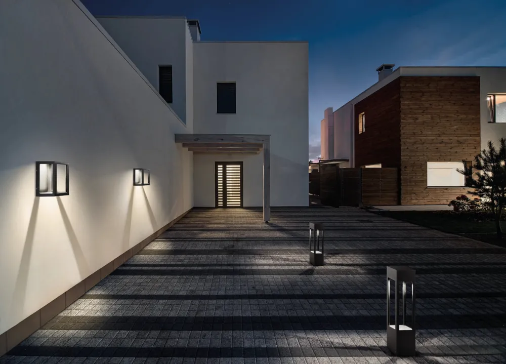 Light-Point Appliques>Lantern W2 Appliques Outdoor LED Noir