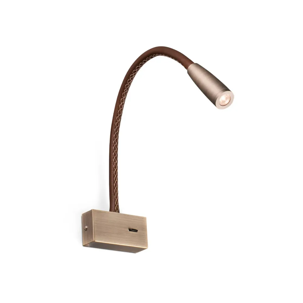 Faro Appliques>Lead avec lecteur LED Appliques Bronze