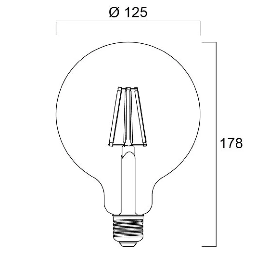 Sylvania Non Dimmables>LED Globe 120mm 8W E27 1055 lumen 2700K Globe