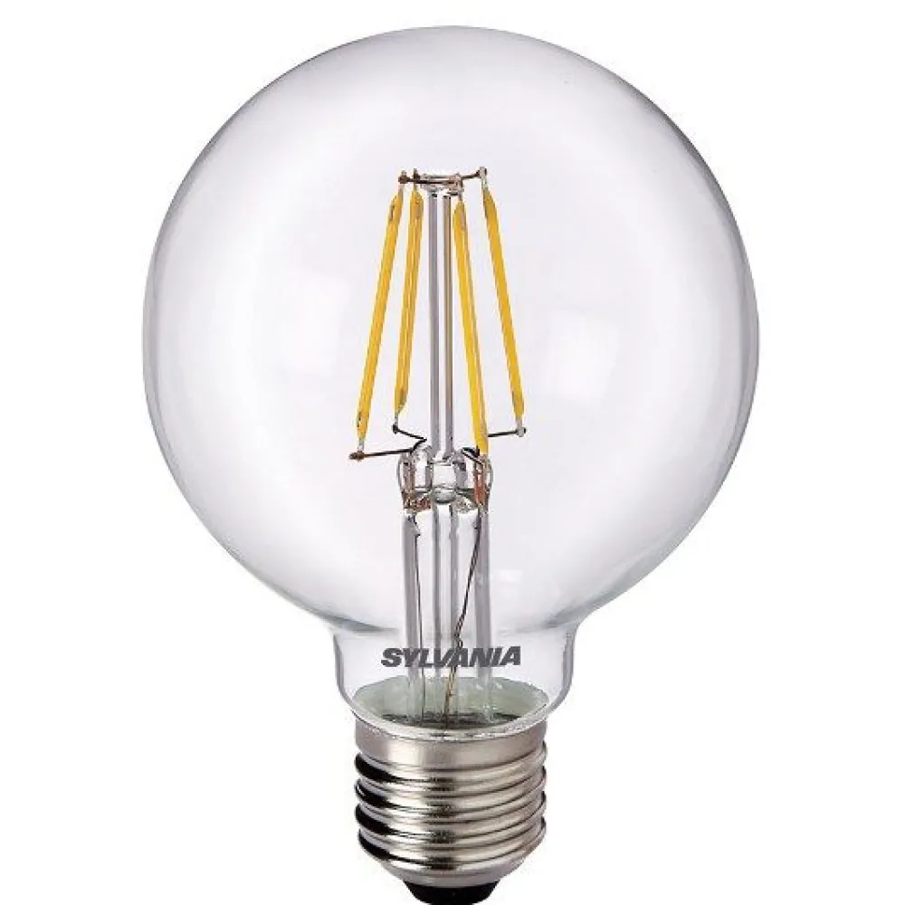 Sylvania Non Dimmables>LED Globe 80mm 6W E27 640 lumen 2700K Globe