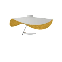 Catellani u0026 Smith Plafonniers>Lederam Manta CWS1 Plafonniers LED Blanc Doré