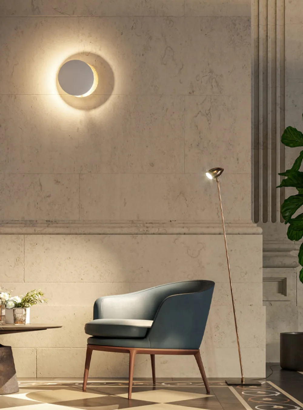 Catellani u0026 Smith Appliques>Lederam W Appliques LED Ø25cm