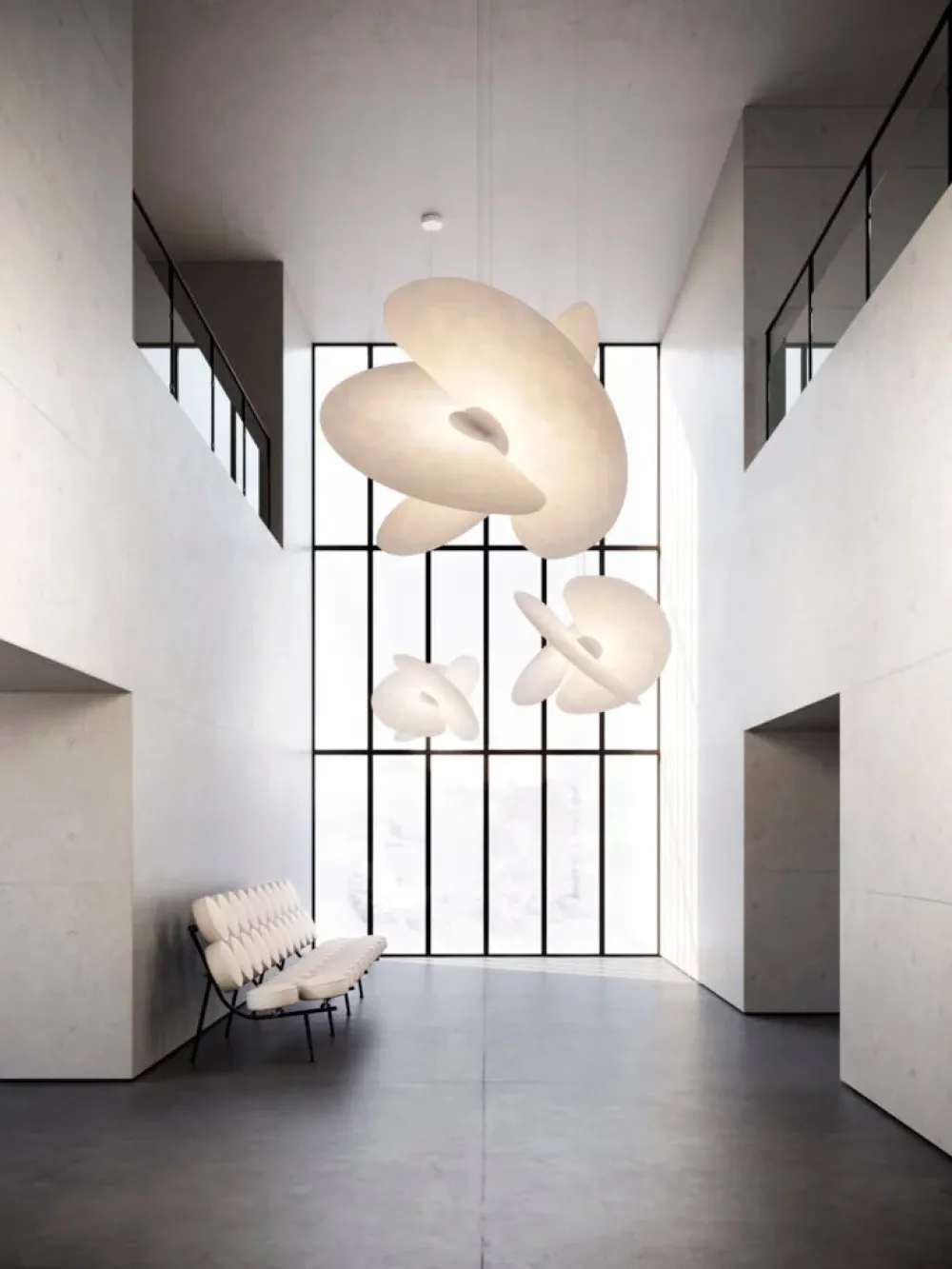 Luceplan Suspensions>Levante Big Suspensions LED Blanc