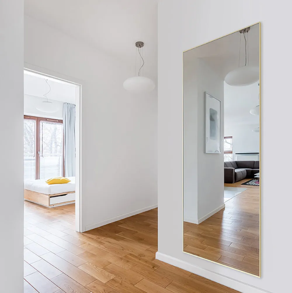 Deknudt Mirrors Miroirs>Lucka Frosted Gold XL Miroirs Doré