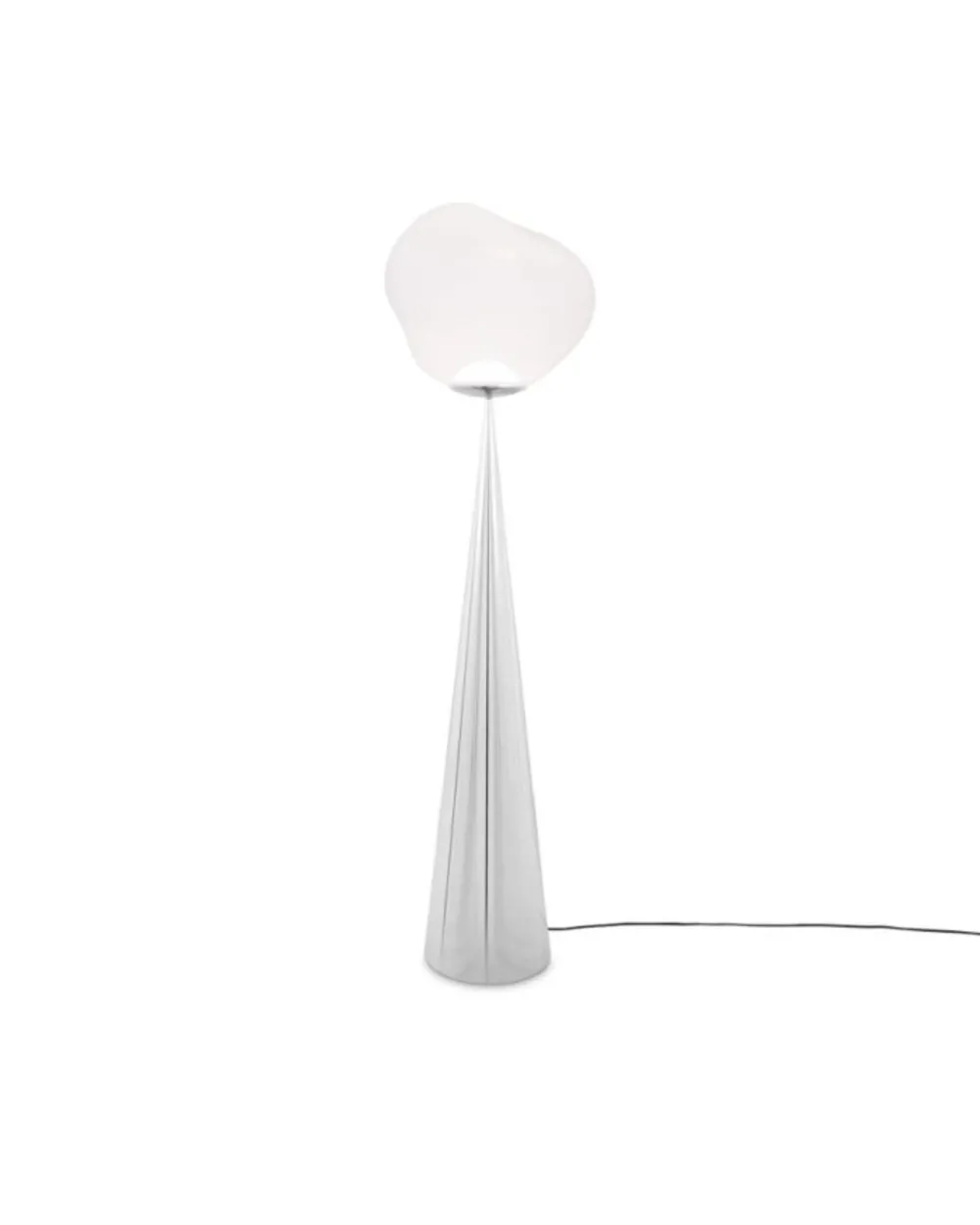 Tom Dixon Lampadaires|Lampadaires>Melt Cone Floor Fat Lampadaires LED Opal et argent