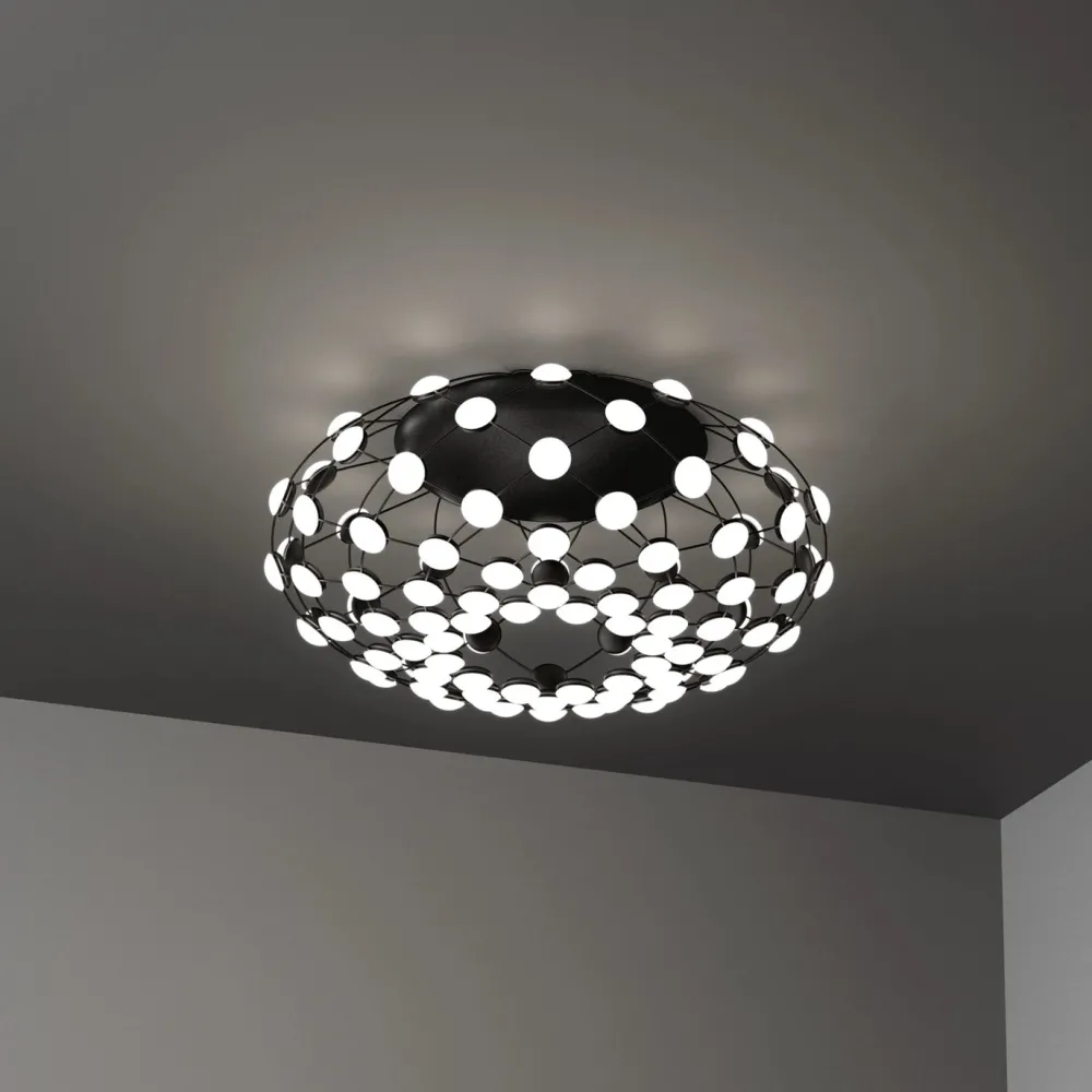 Luceplan Plafonniers>Mesh Ø 72cm LED Plafonniers Noir