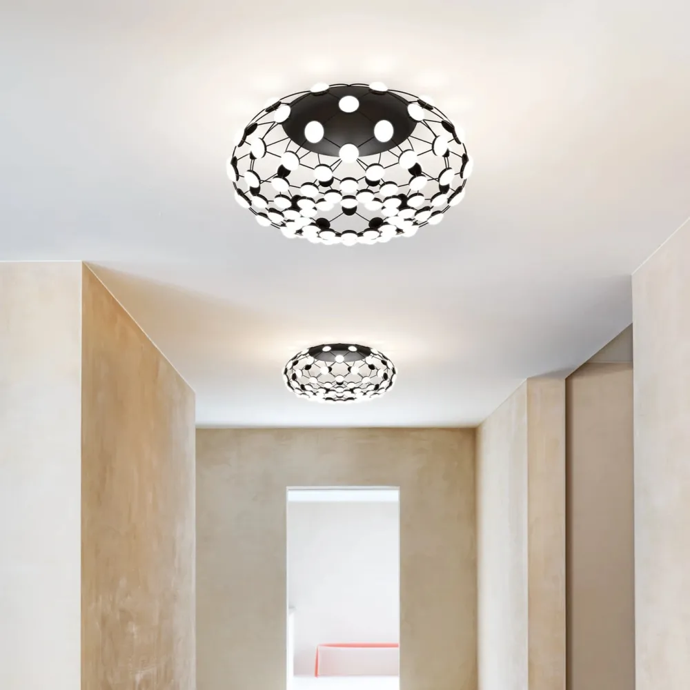 Luceplan Plafonniers>Mesh Ø 72cm LED Plafonniers Noir