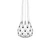 Luceplan Suspensions>Mesh Ø 55cm LED Suspensions Noir