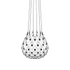 Luceplan Suspensions>Mesh Wireless Ø 80cm Suspensions LED Noir