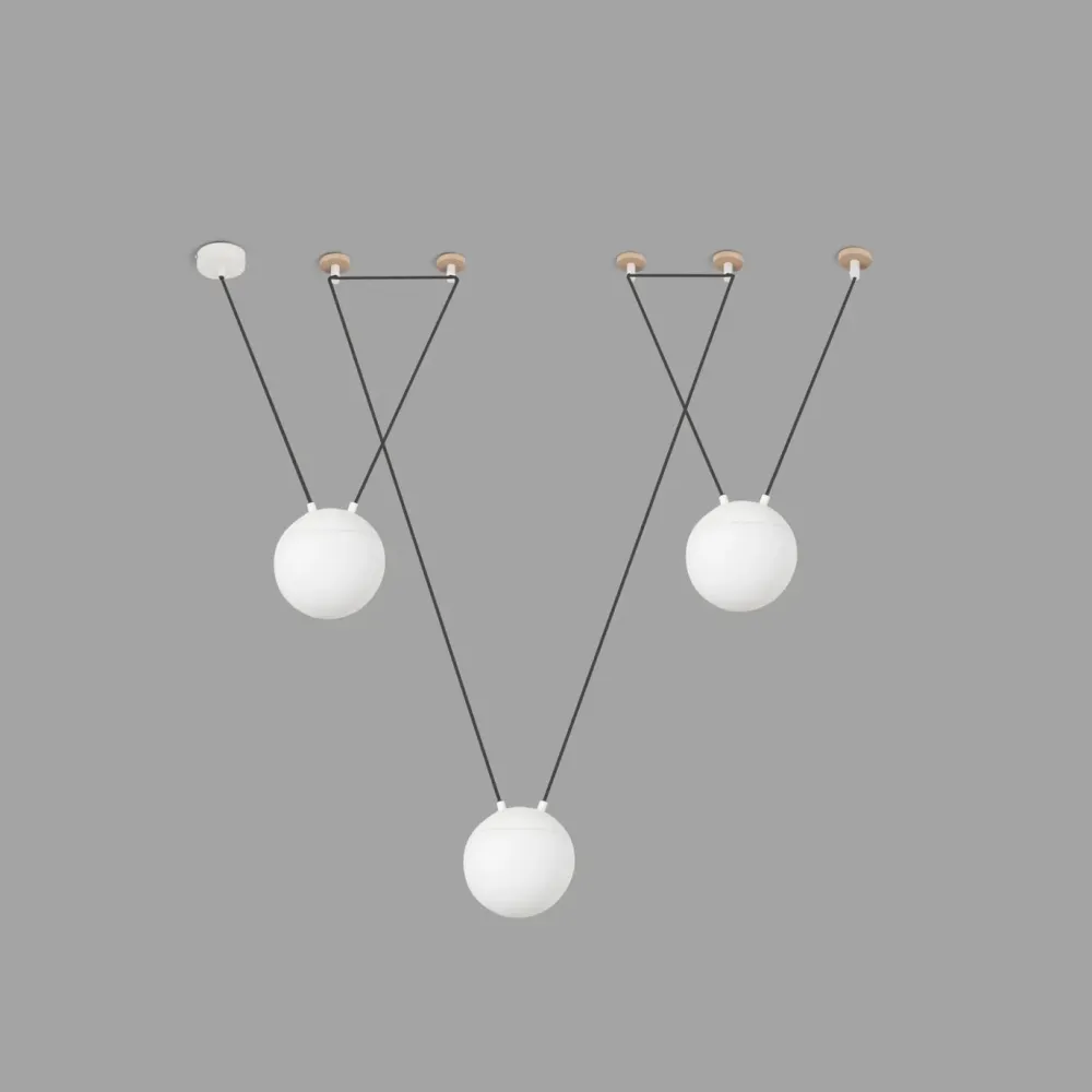 Faro Suspensions>Mine Glass Space 3L Suspensions Blanc