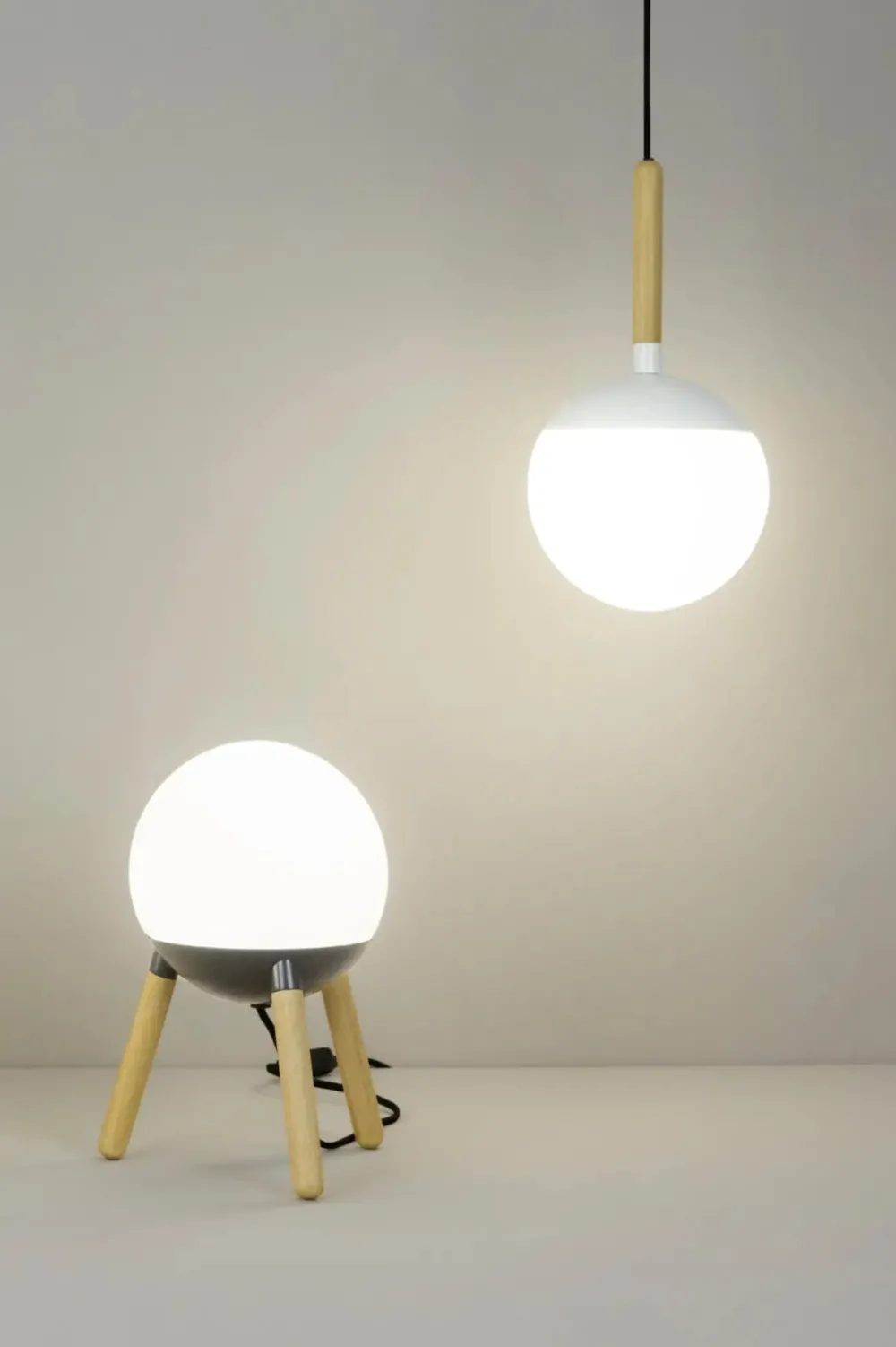 Faro Suspensions>Mine Glass Suspensions Blanc