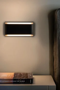 Faro Appliques>Mood RCT LED Appliques Noir, Bois